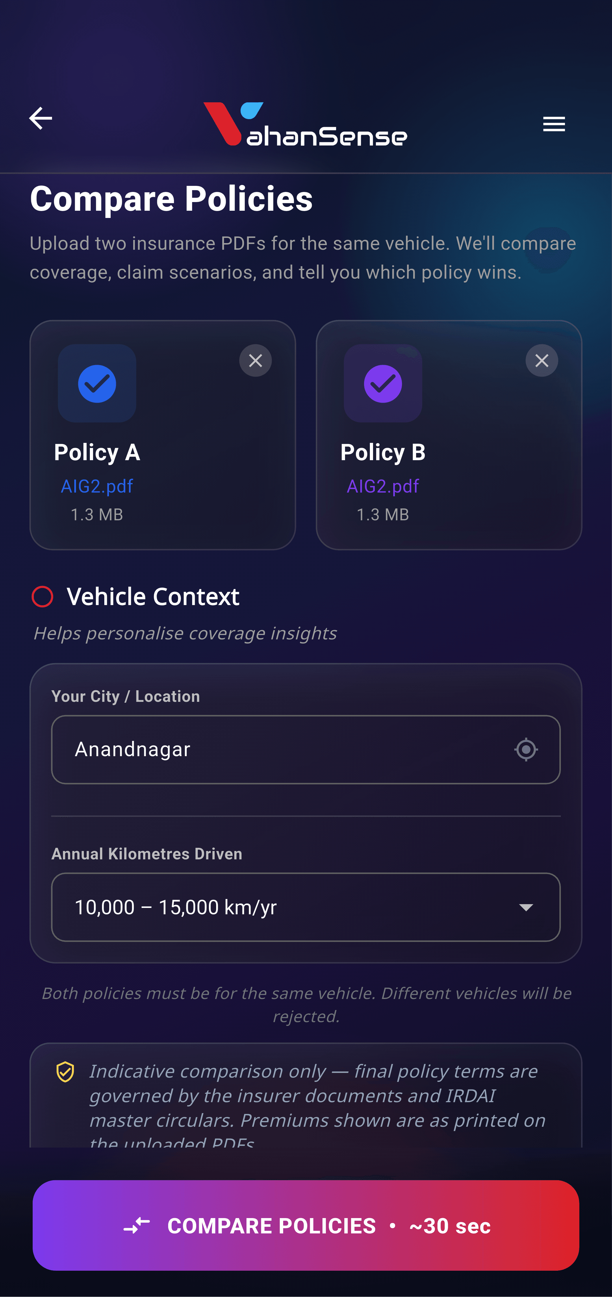 Insurance Comparison